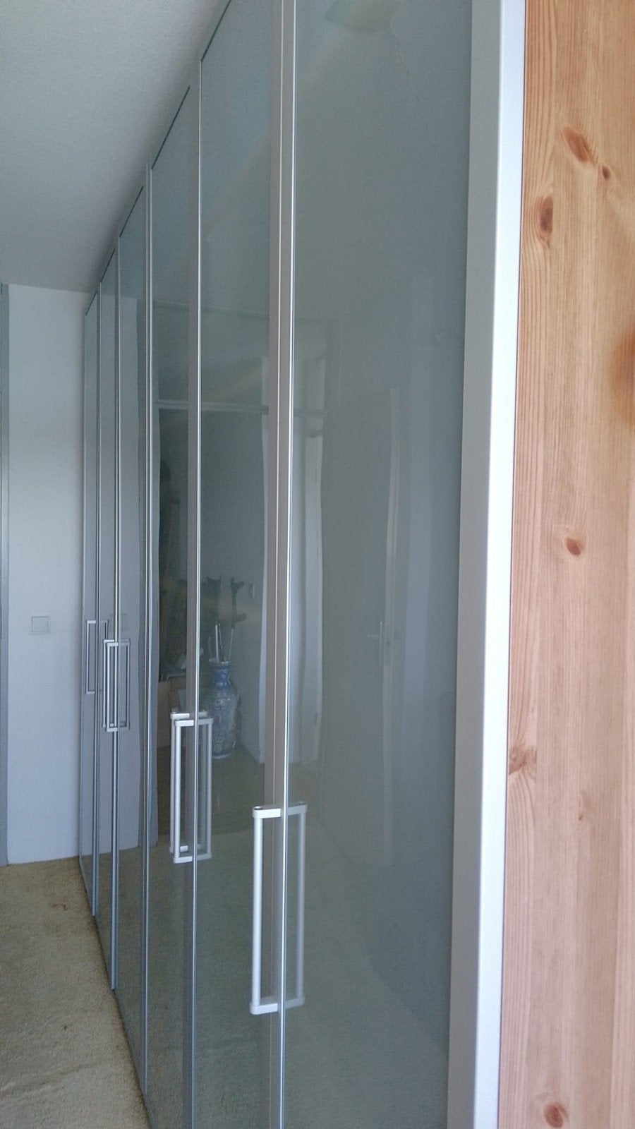 IKEA Pax kast met 6 deuren en melkglas, Met deur(en), Gebruikt, 200 cm of meer, Ophalen of Verzenden