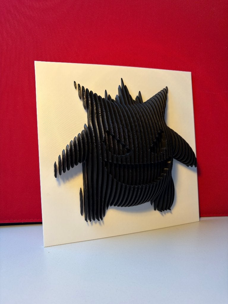 Gengar 3D Wall Art – 20x20 cm, Ophalen of Verzenden, Nieuw, Overige typen