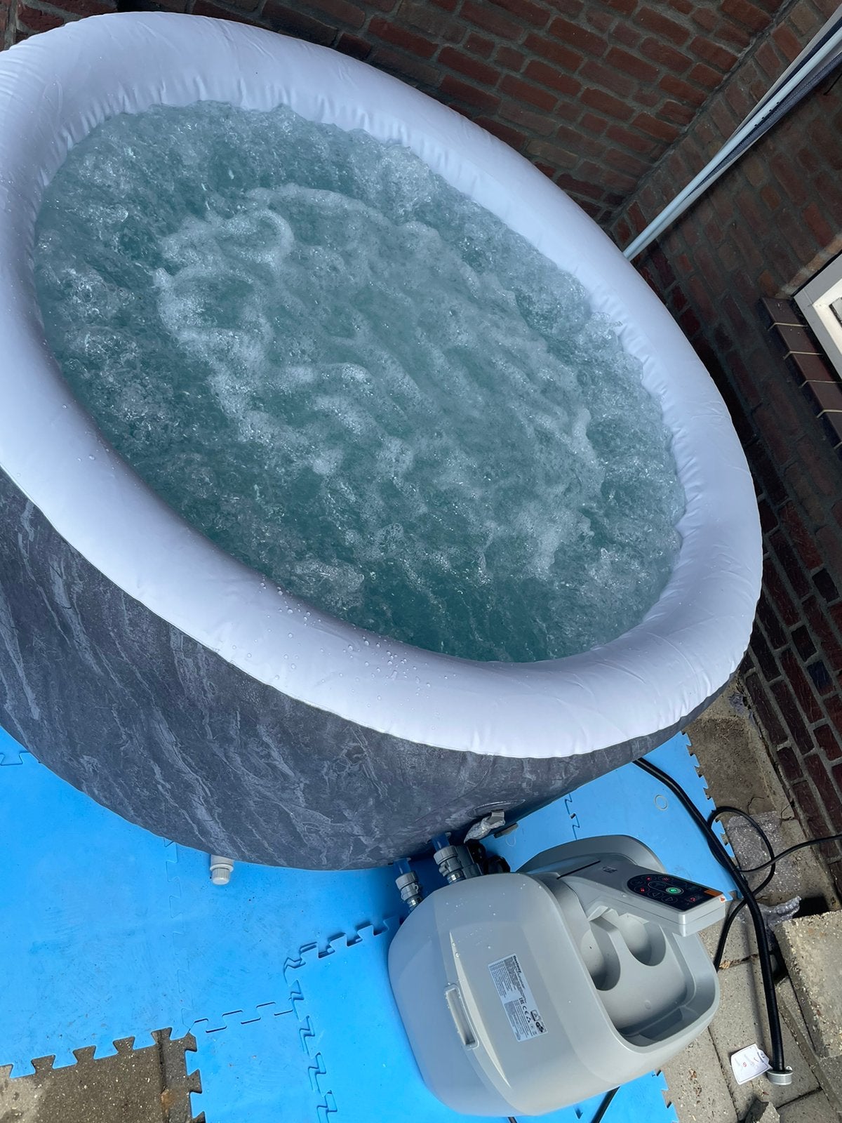 Lazy spa boracay 4, Tuin en Terras, Bubbelbaden en Hottubs, Ophalen, Zo goed als nieuw, Filter, Opblaasbaar