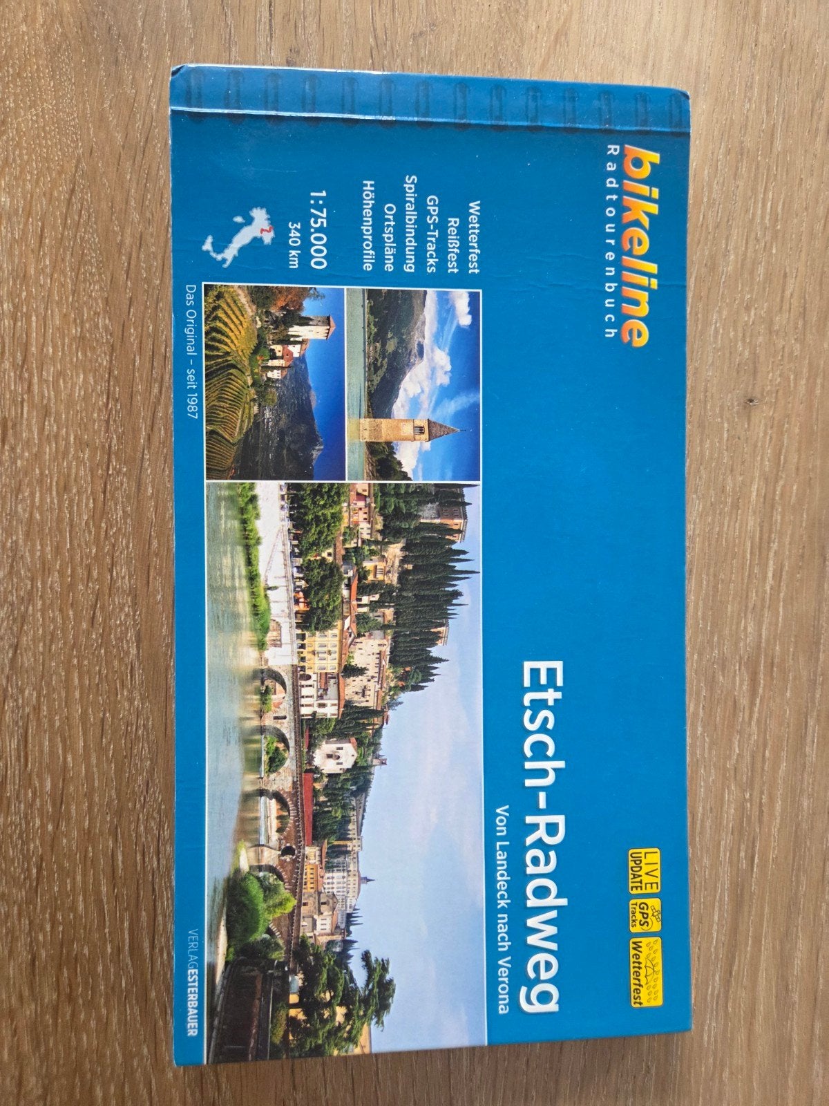 Etsch-Radweg Bikeline Radtourenbuch Landeck-Verona, Boeken, Overige merken, Europa, Ophalen of Verzenden, Zo goed als nieuw