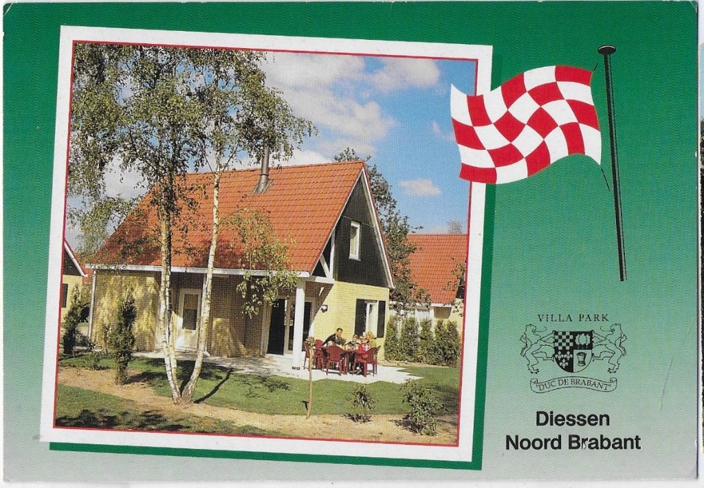 Diessen Noord Brabant gelopen Ansichtkaart ( B1880 ), Ophalen of Verzenden, 1980 tot heden, Gelopen, Noord-Brabant