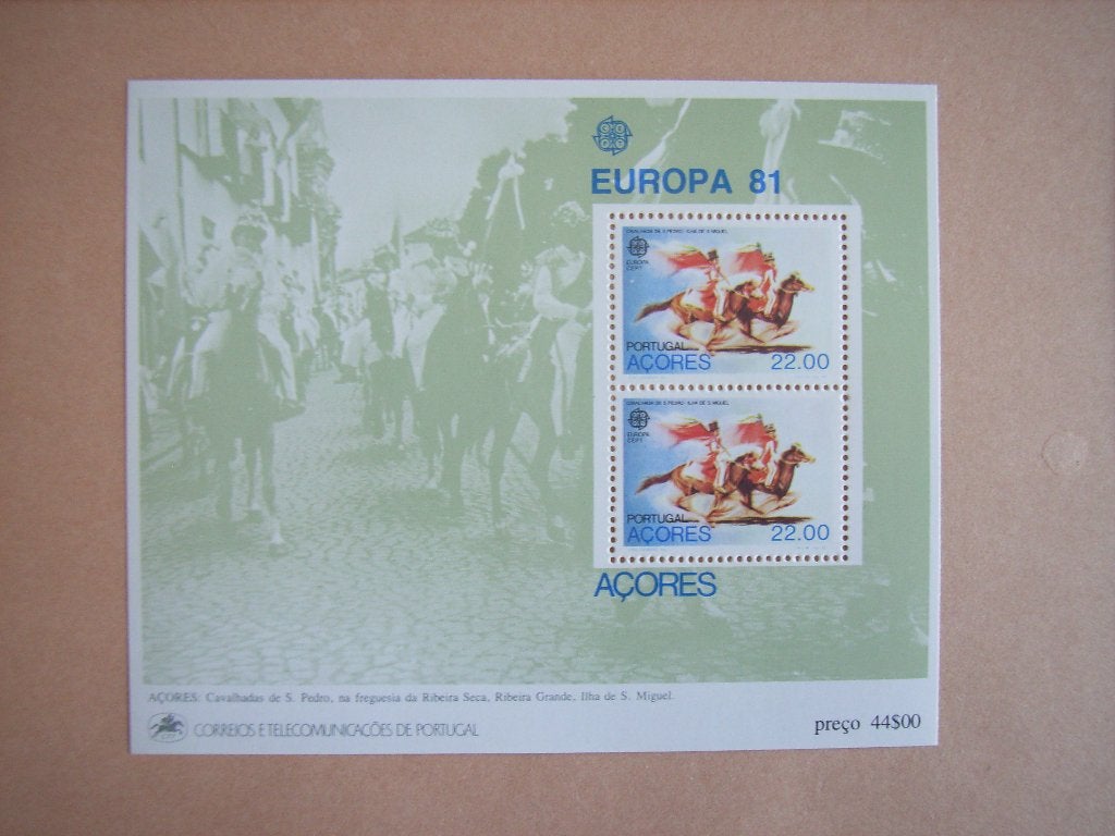 1    Portugal Azoren Blok 2 Pf, Ophalen of Verzenden, Portugal, Postfris