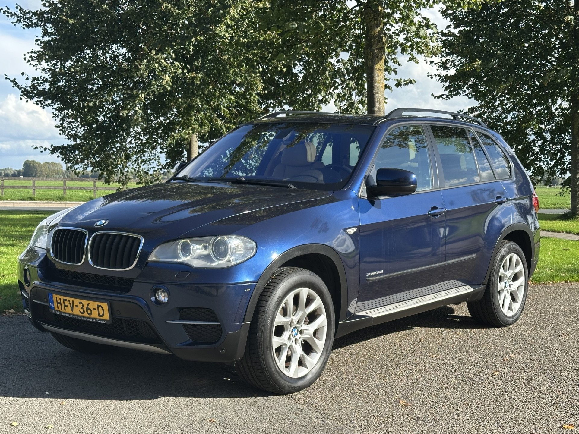 BMW X5 xDrive35i High Executive FACE-LIFT * Youngtimer, Auto's, Euro 5, Gebruikt, X5, Blauw
