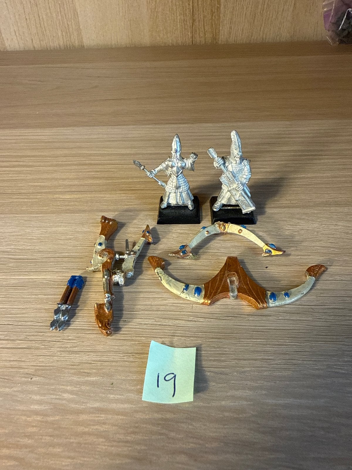 Metalen Warhammer Eagle Claw Thrower & Elven Figuren, Hobby en Vrije tijd, Gebruikt, Figuurtje(s), Warhammer, Ophalen of Verzenden