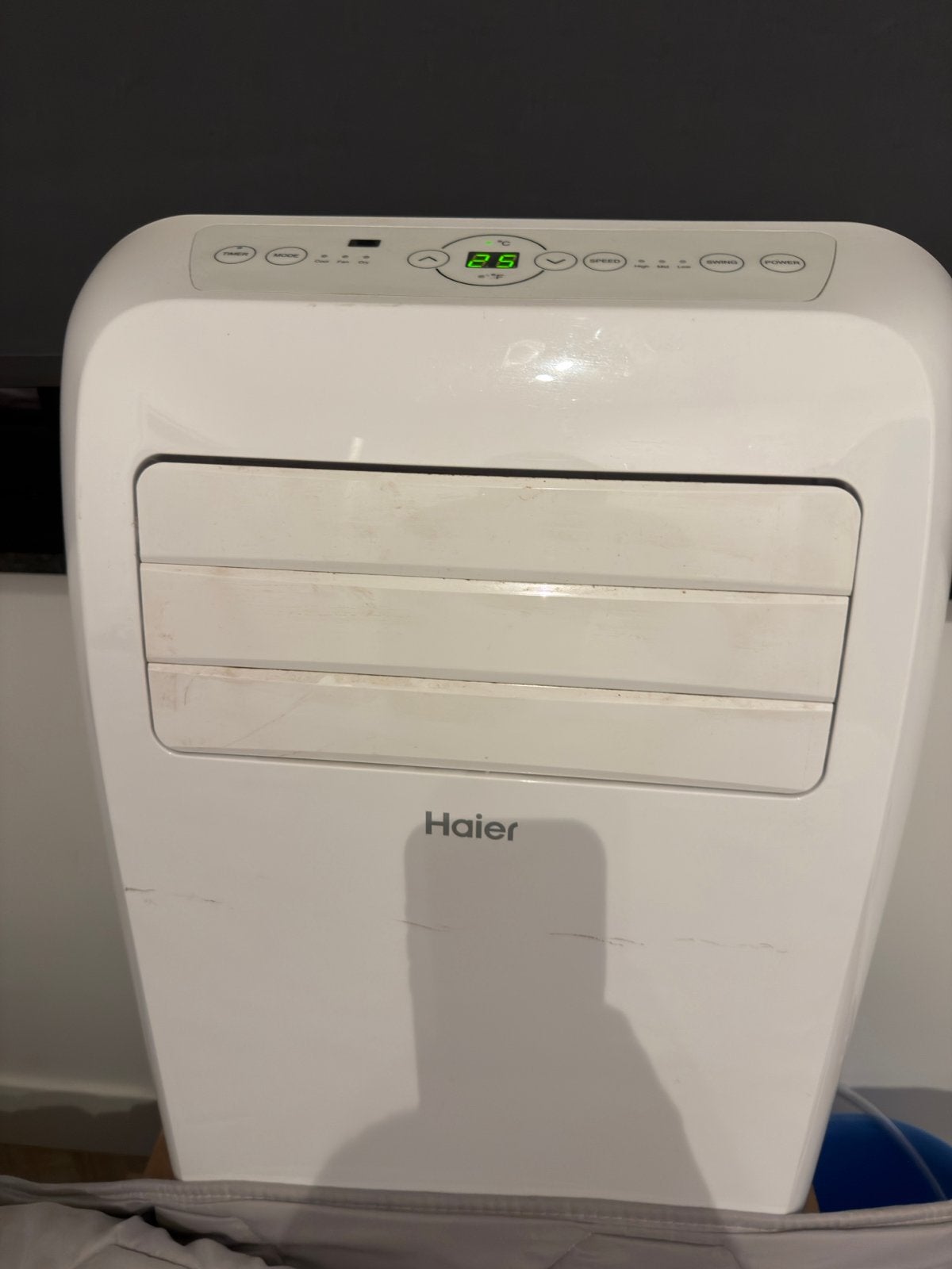Haier Mobiele Airco AM09AA1TAA - Koelen en Ontvochtigen, Witgoed en Apparatuur, Gebruikt, Minder dan 60 m³, Timer, 3 snelheden of meer