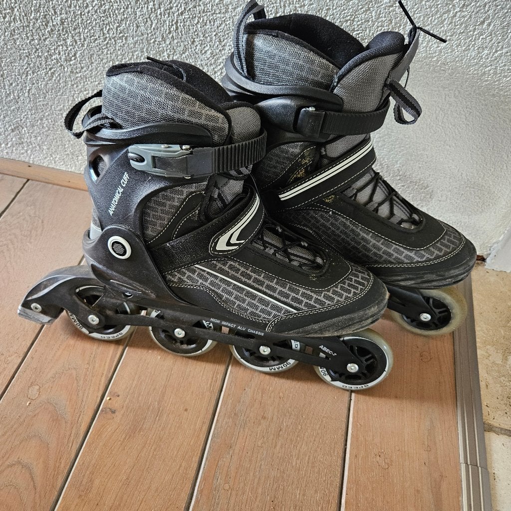 Heren softboot inline skates / skeelers maat 44/45, Ophalen, Gebruikt, Heren