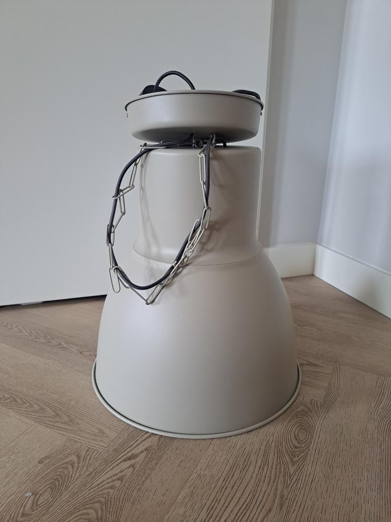 Grote hanglamp grijs beige, Ophalen of Verzenden