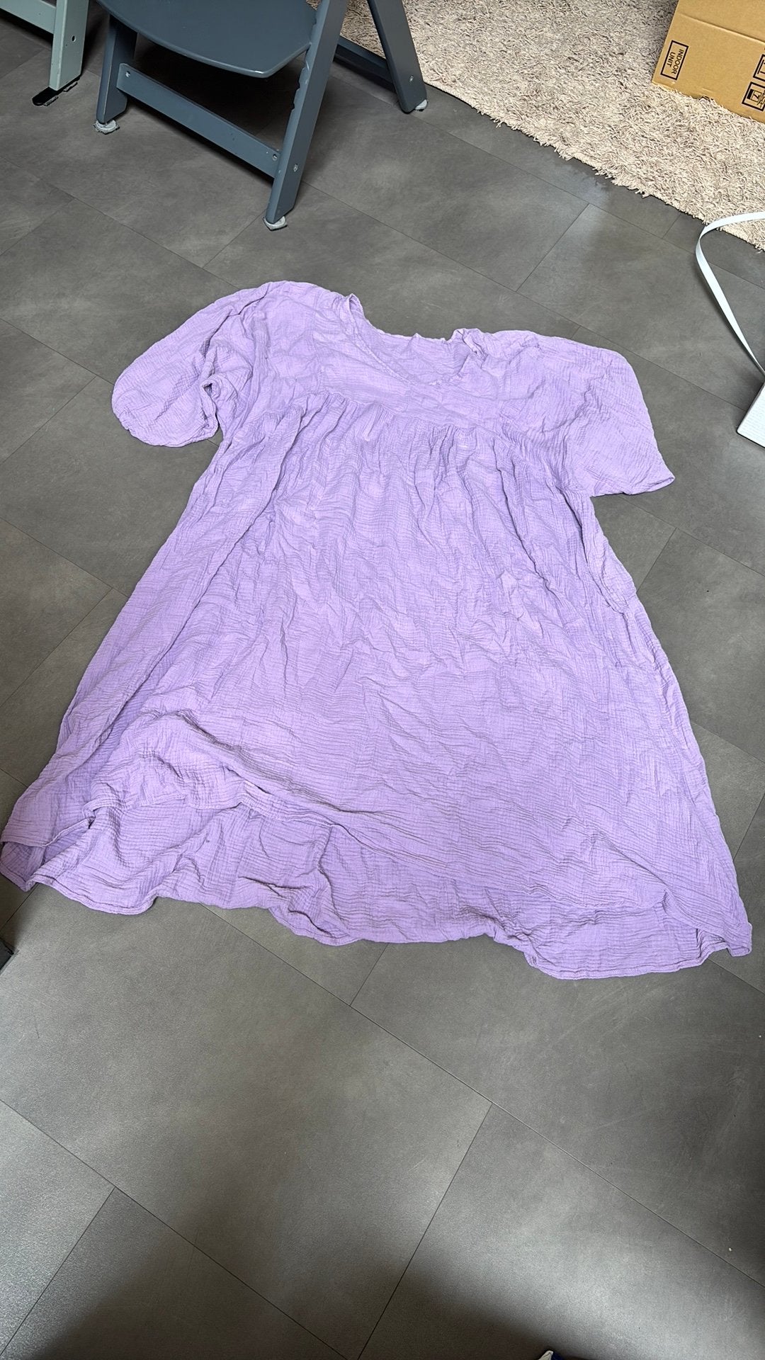 Nanra Fashion lila mousseline jurk/tuniek – One Size, Kleding | Dames, Jurken, ., Maat 46/48 (XL) of groter, Ophalen of Verzenden