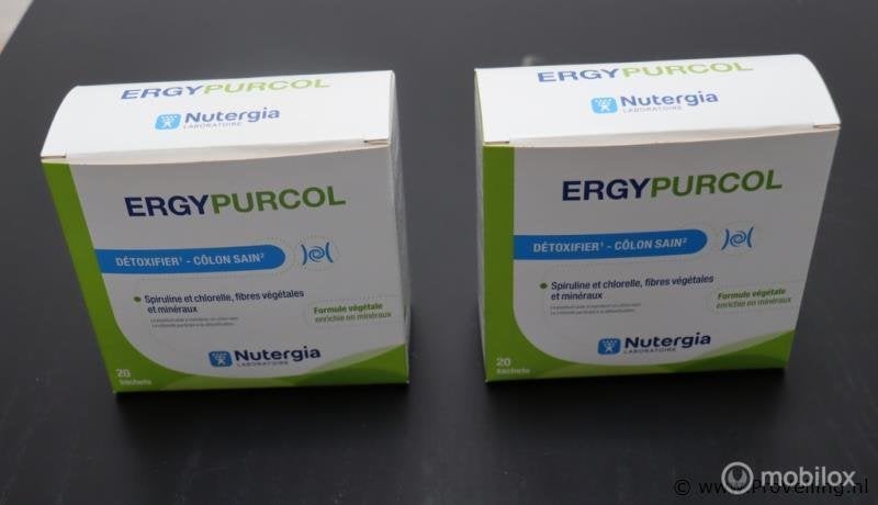 Online Veiling: Nutergia Ergypurcol - 2 doosjes á 20 zakjes, Nieuw