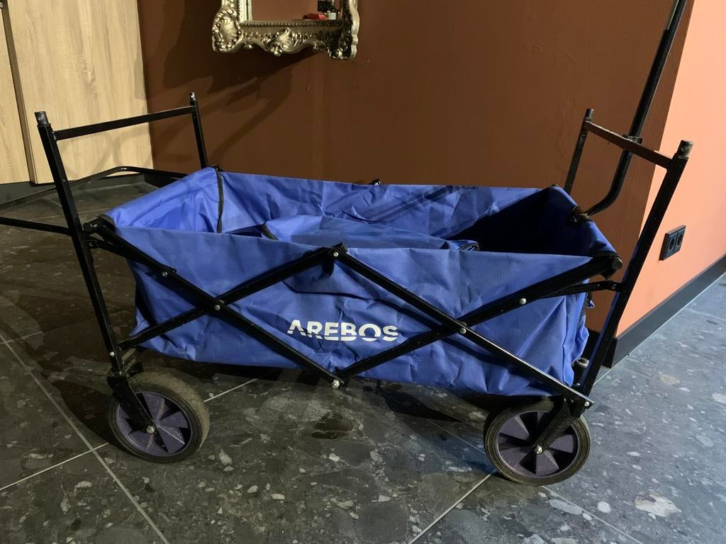 Opvouwbare bolderkar als nieuw met regenhoes, Caravans en Kamperen, Bolderkarren, Ophalen of Verzenden, Zo goed als nieuw