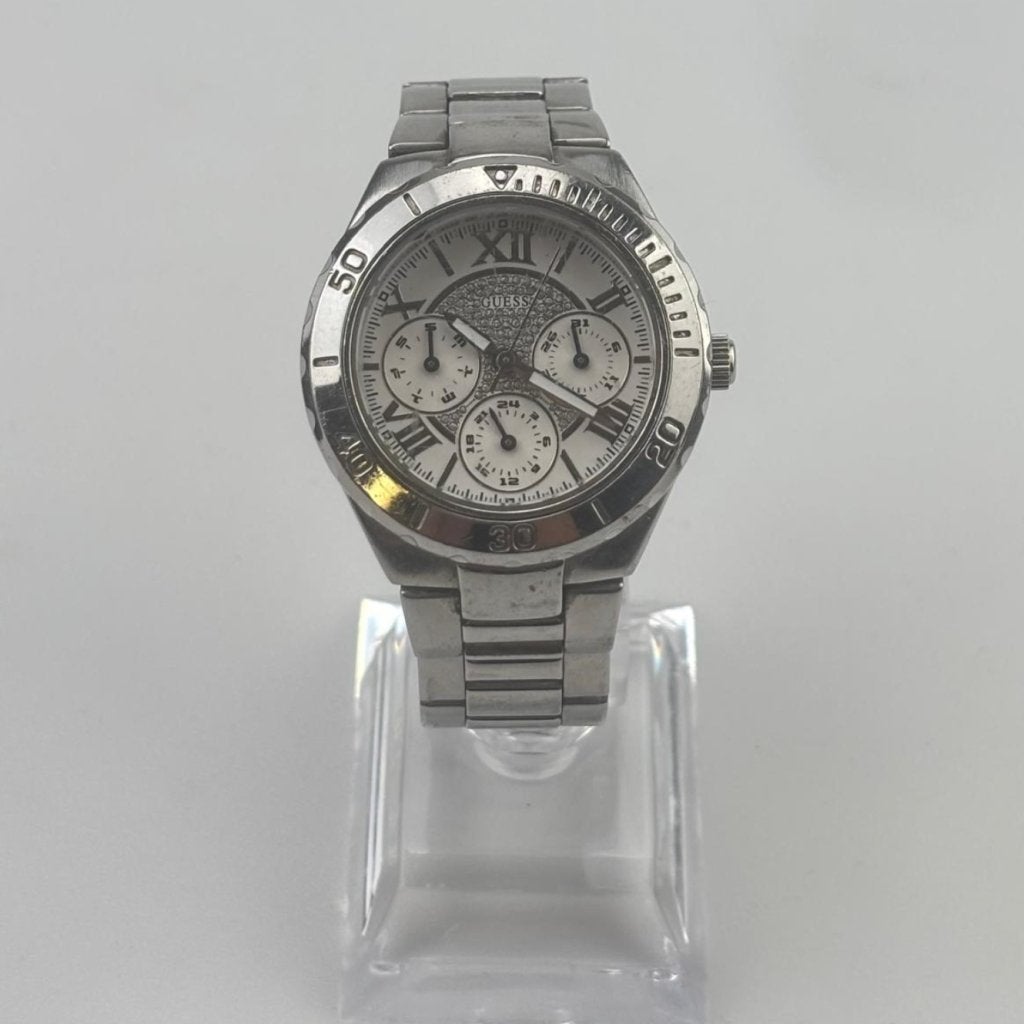 Guess U12608L1 28mm 50ATM Dames Horloge Zilver, Guess, Zo goed als nieuw, Support@guess.com, 1444 South Alameda St
Los Angeles, CA 90021
USA