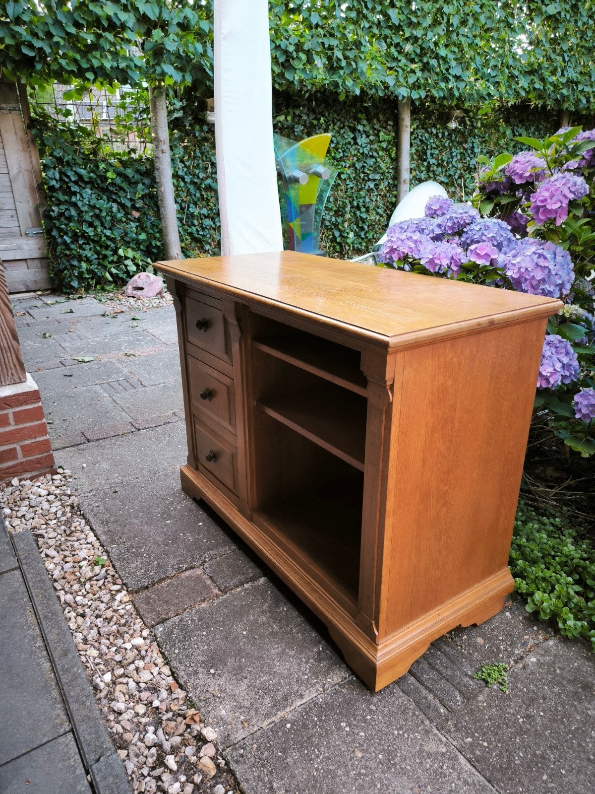 Eikenhouten kastje 106x50x75 cm - Gratis af te halen, Ophalen, Met plank(en), Gebruikt, 100 tot 150 cm