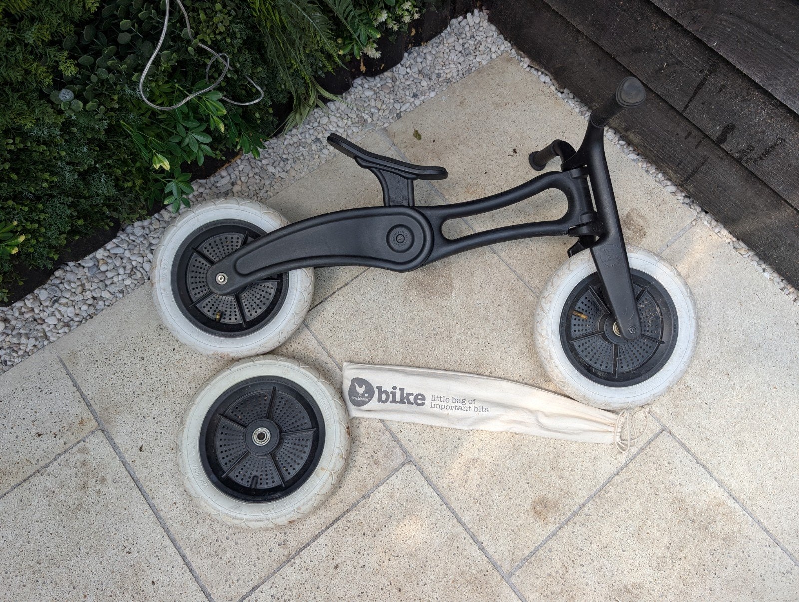 Wishbone Bike 3-in-1 loopfiets/driewieler - Zwart, Ophalen, Gebruikt, Loopfiets