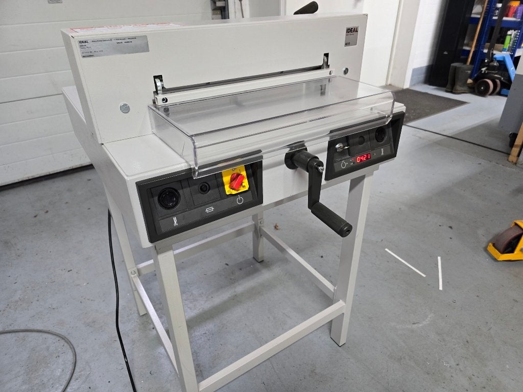 Papiersnijmachine Ideal Horizon, Ophalen, Gebruikt, Ideal papiersnijmachines Duitsland, Ideal papiersnijmachines Duitsland