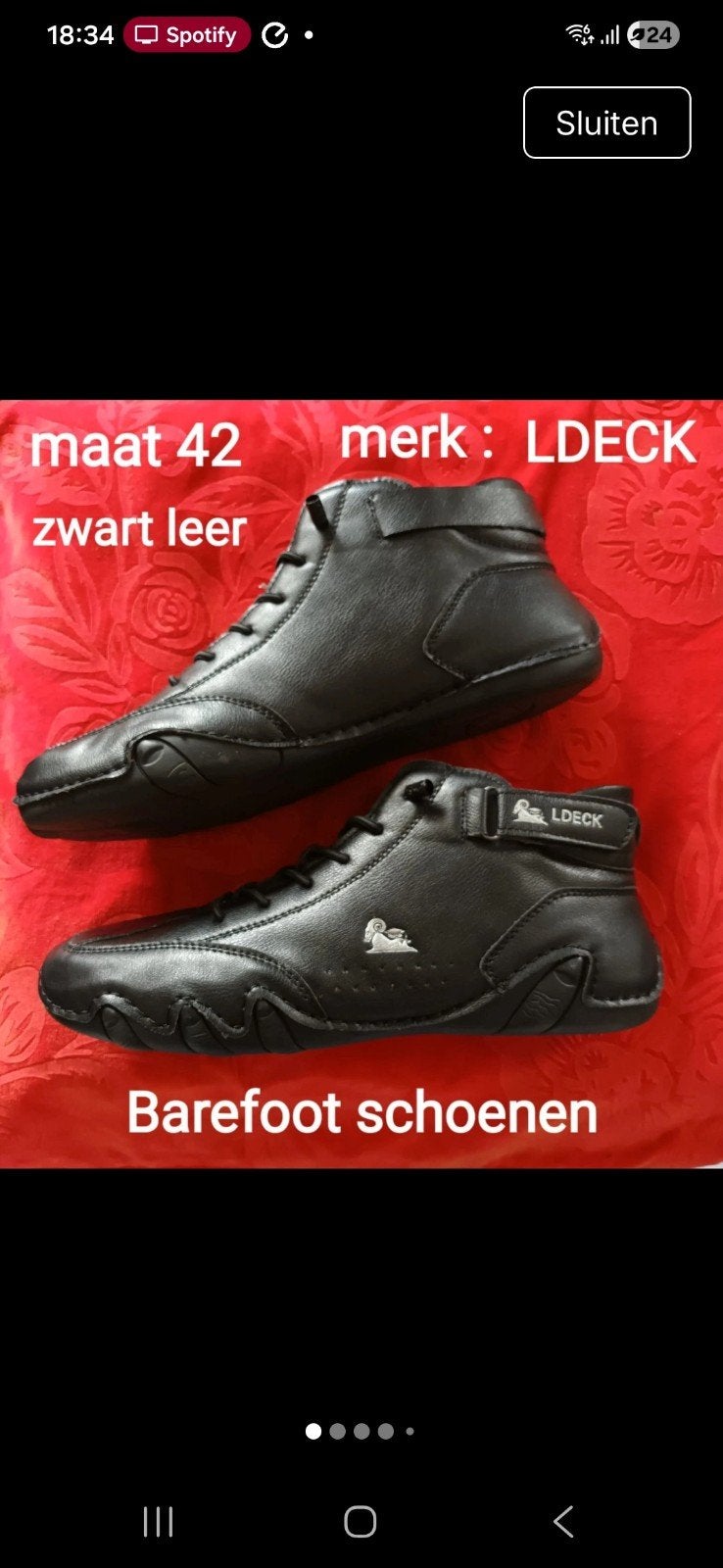 LDECK Barefoot schoenen zwart maat 42, Zwart, Overige typen, Nieuw, LDECK