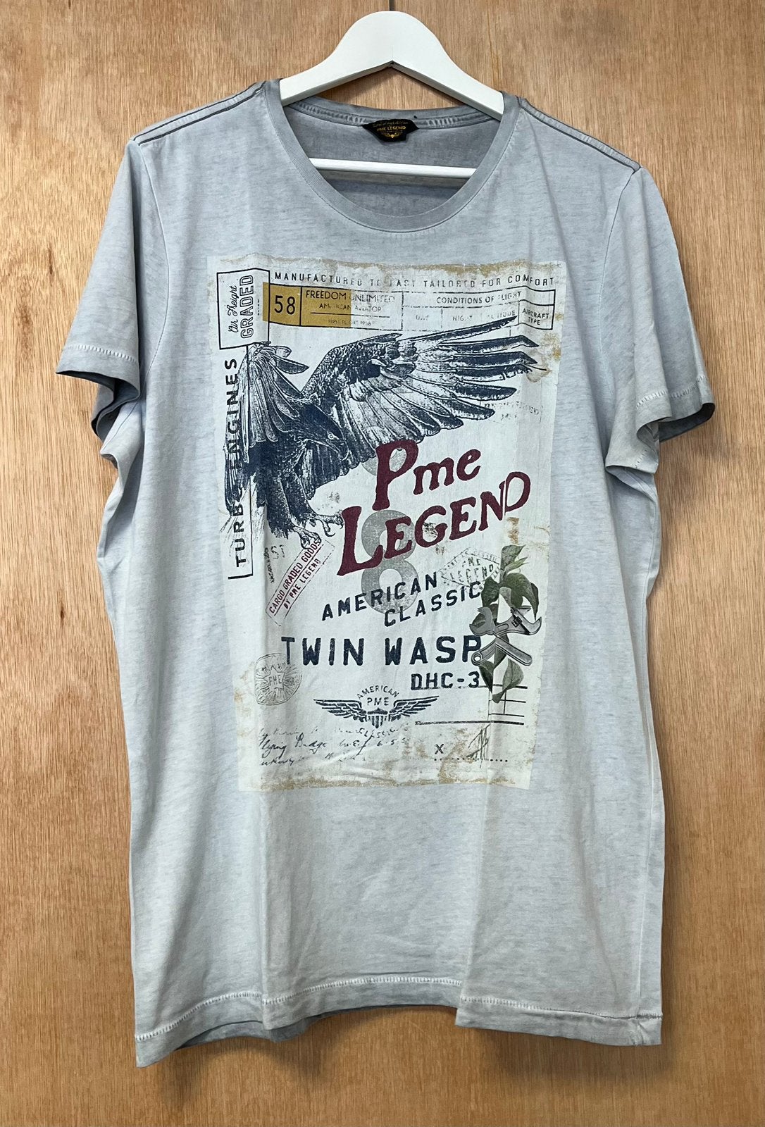 PME Legend t-shirt met grote print - Maat L, Ophalen of Verzenden, Zo goed als nieuw, Maat 52/54 (L)