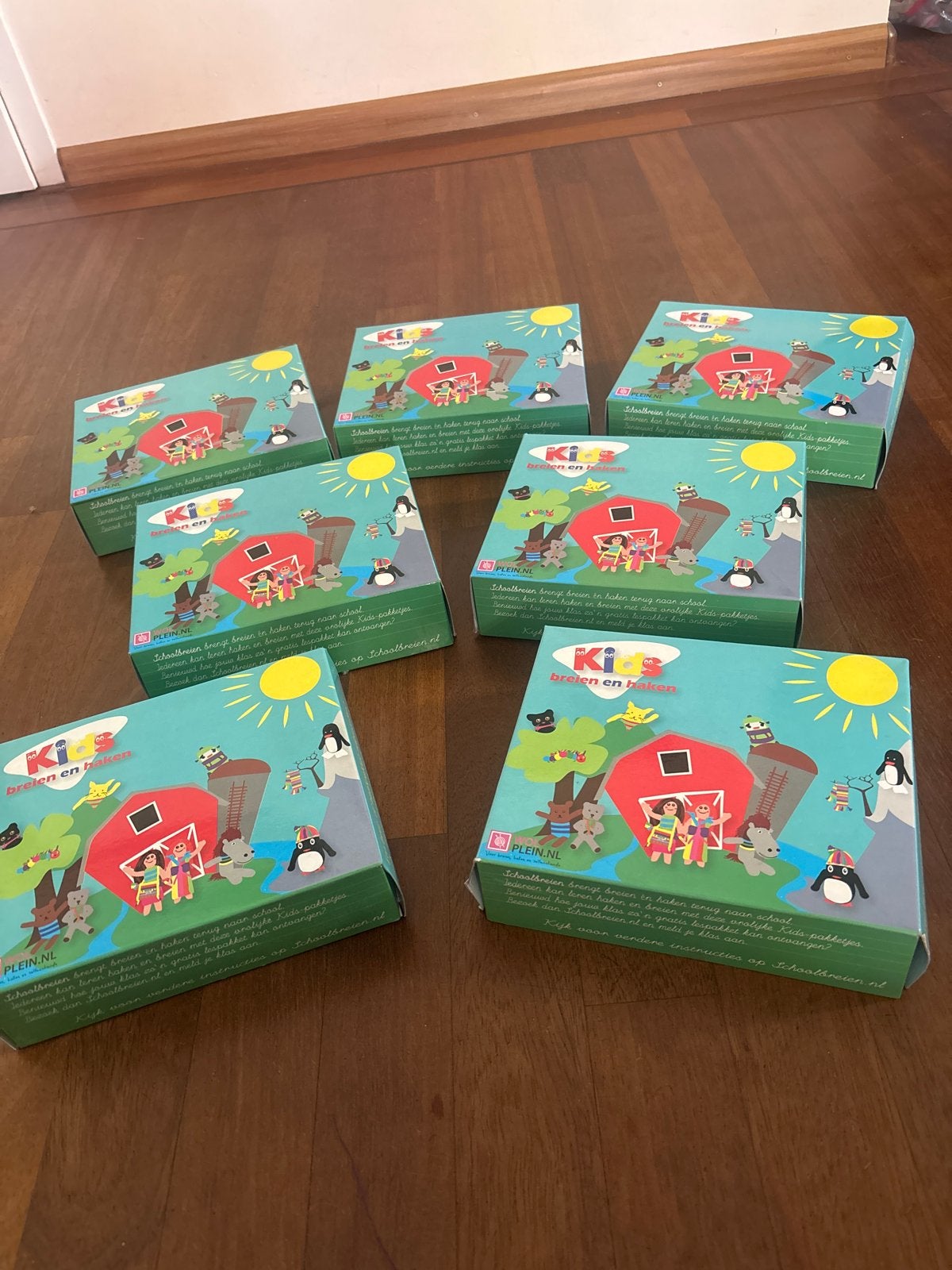 Kids breien en haken pakketten - diverse figuren, Ophalen of Verzenden, Nieuw, Breien of Haken, Patroon of Boek