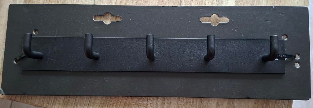 2 stuks zwarte kapstok met 5 haken, compleet, Nieuw, Minder dan 100 cm, Metaal, Ophalen