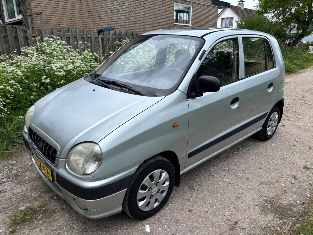 Hyundai Atos 1.0 I 2001 Grijs Nieuwe Apk, Auto's, Voorwielaandrijving, 4 cilinders, Origineel Nederlands, Bedrijf