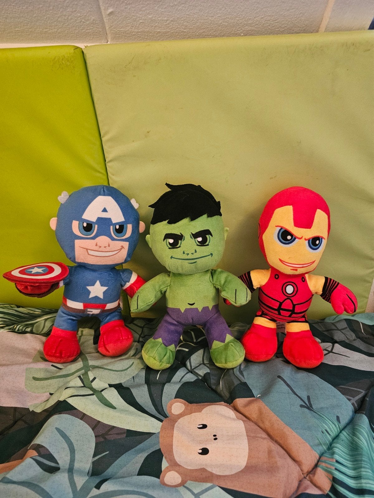 Marvel Avengers Knuffels: Captain America, Hulk, Iron Man, Gebruikt, Overige merken, Overige karakters, Overige typen