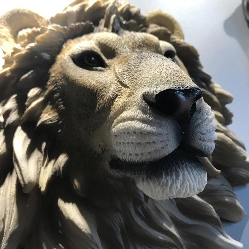Kunst Leeuwen Kop Nep Leeuw Dieren Schedel Hoofd Jagen Jacht, Verzenden, Nieuw