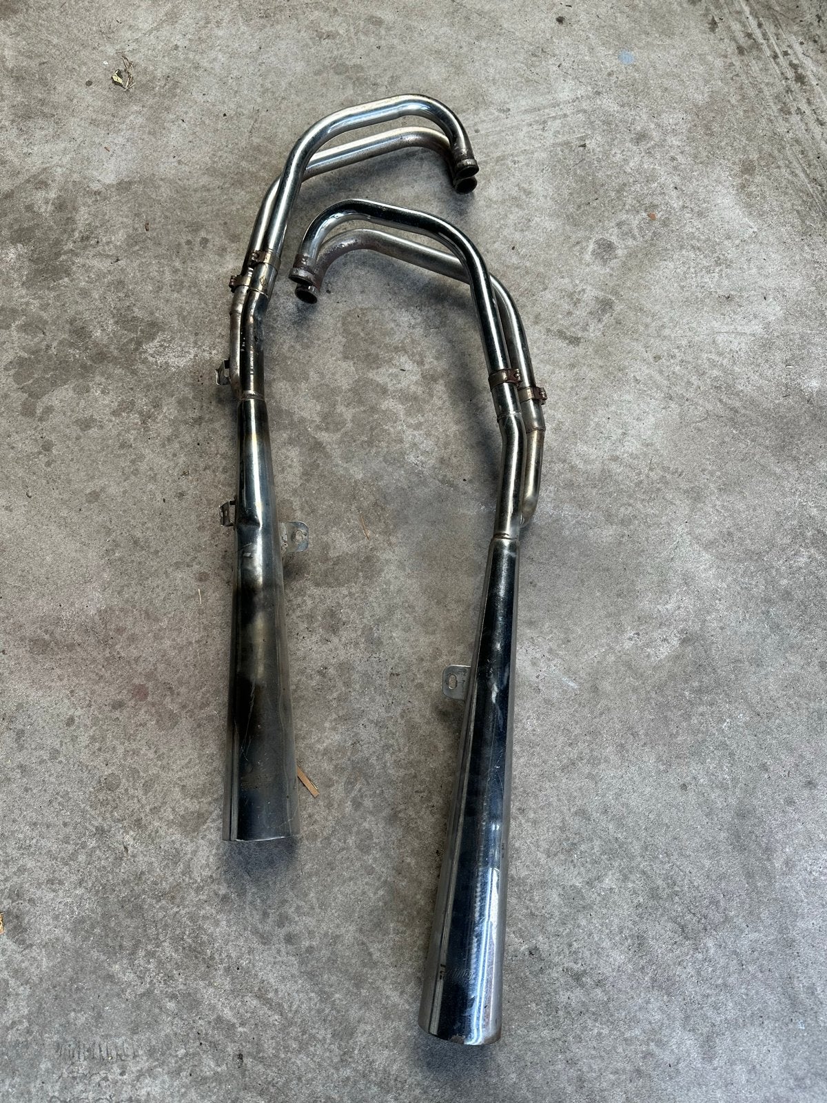 SITO 2-in-2 uitlaatsysteem Honda CB750 vintage, Ophalen, Gebruikt