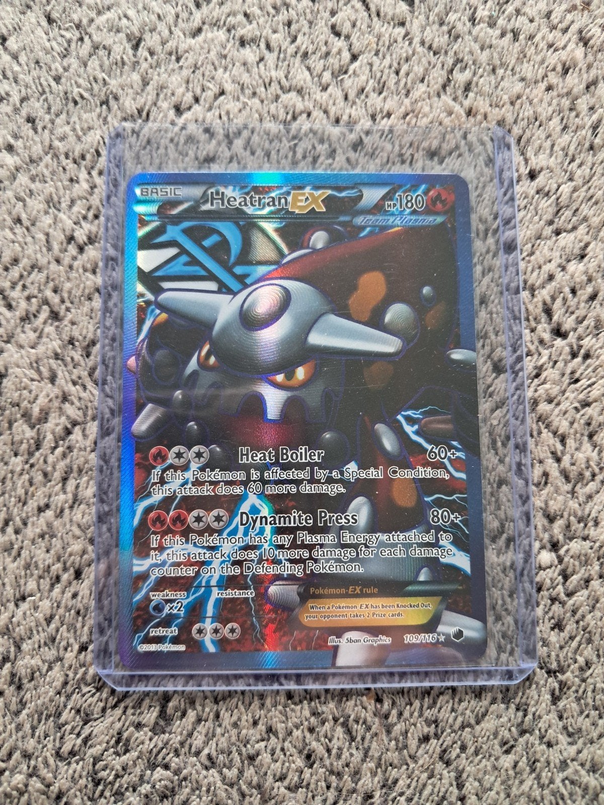 Heatran Ex Fa 109/116 Plasma Freeze EXC., Ophalen of Verzenden, Zo goed als nieuw, Losse kaart, Foil