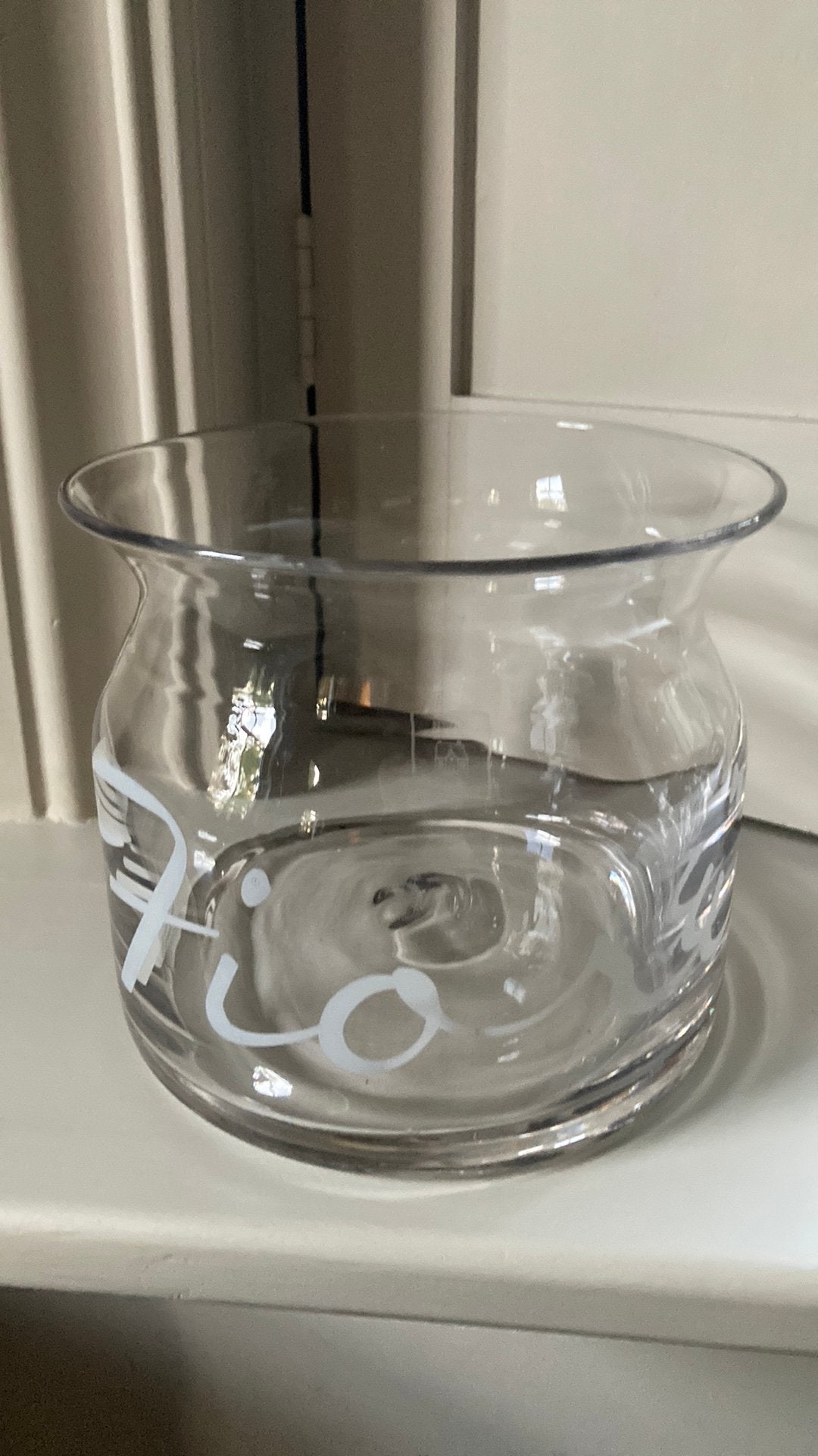 Rivièra Maison vaas Fiori glas, Huis en Inrichting, Ophalen of Verzenden, Zo goed als nieuw, Transparant, Glas