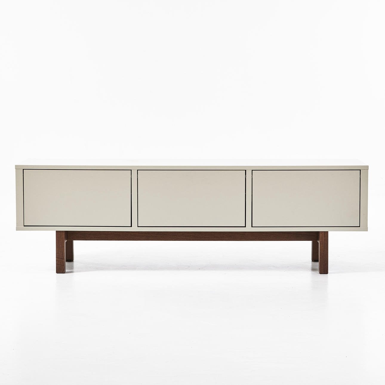 Beige / walnoot Ikea Stockholm tv-meubel kast, Huis en Inrichting, Ophalen, 150 tot 200 cm, Zo goed als nieuw, Minder dan 100 cm