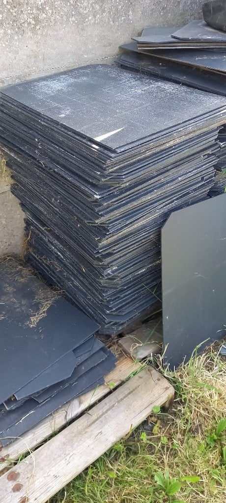 Gevelleien / muurleien leien 60x40 cm - 2 euro per stuk, Ophalen, Gebruikt, Steen of Klei, 15 m² of meer