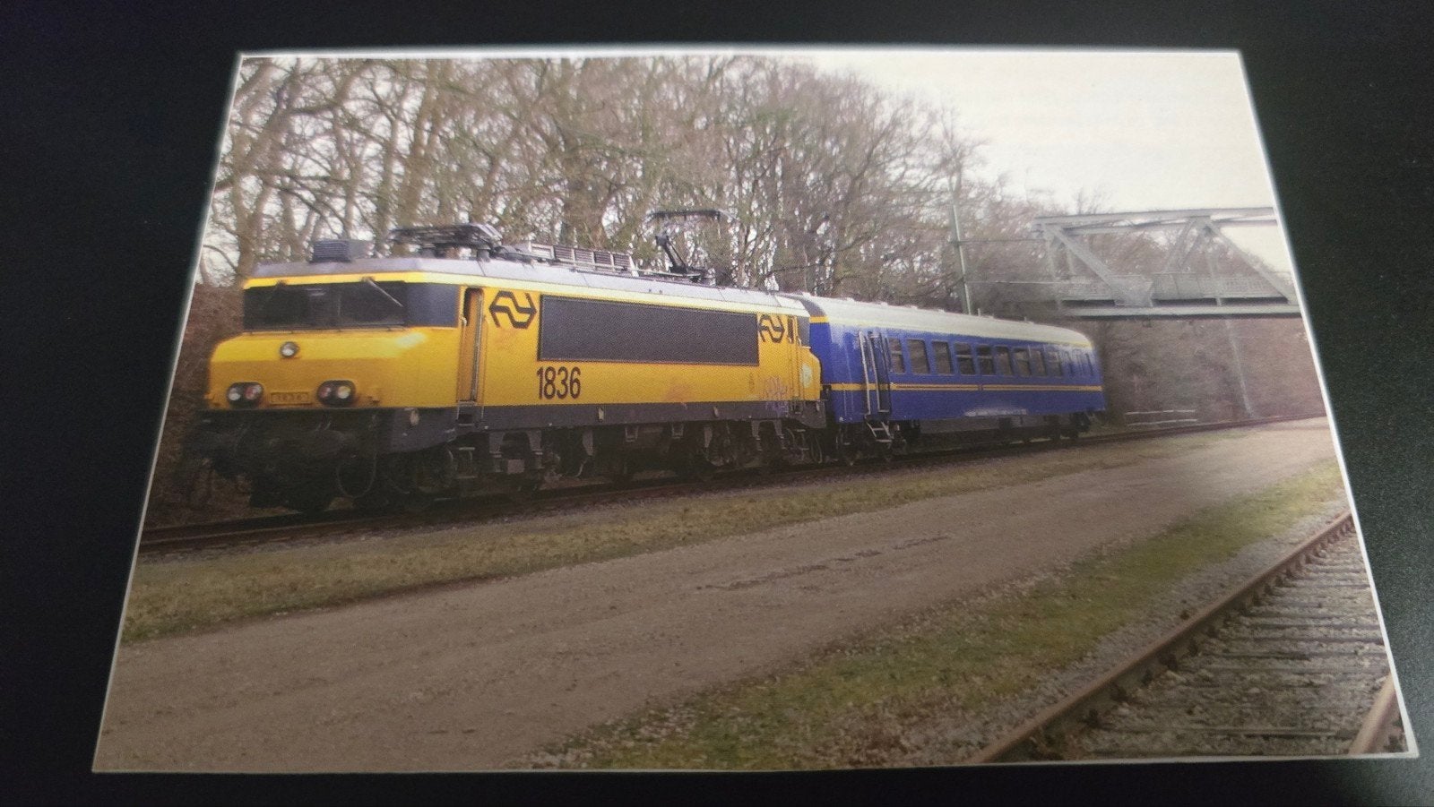NS Trein 1836 Foto met Details, Ophalen of Verzenden, Gebruikt, Trein, Kaart of Prent