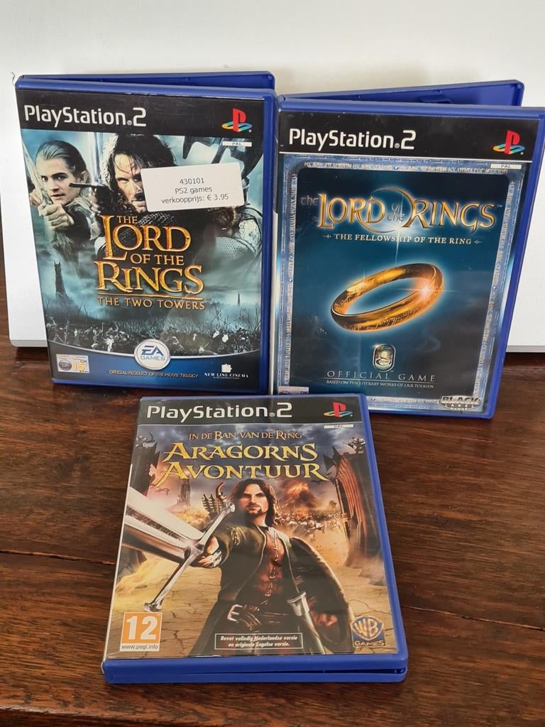Lord of the Rings PS2 Games - 3-delige collectie, Avontuur en Actie, Gebruikt, 1 speler, Ophalen of Verzenden
