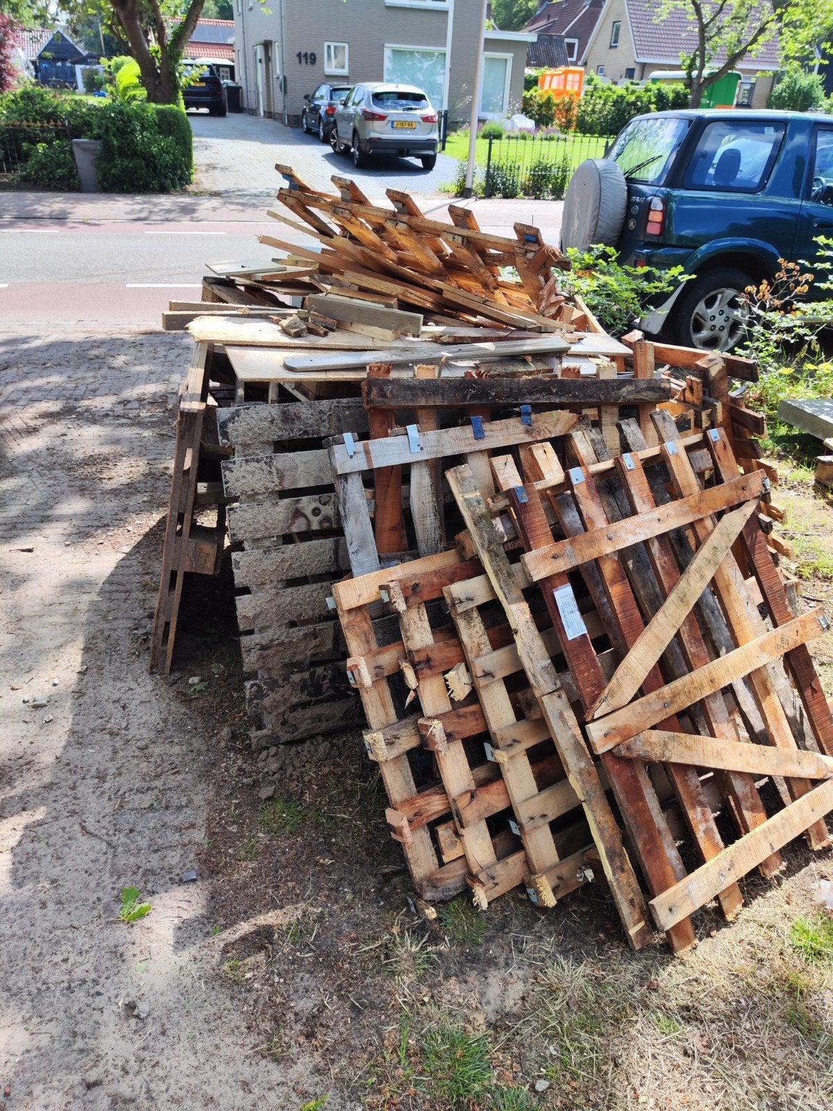 Gratis pallets, brandhout, Minder dan 3 m³, Ophalen