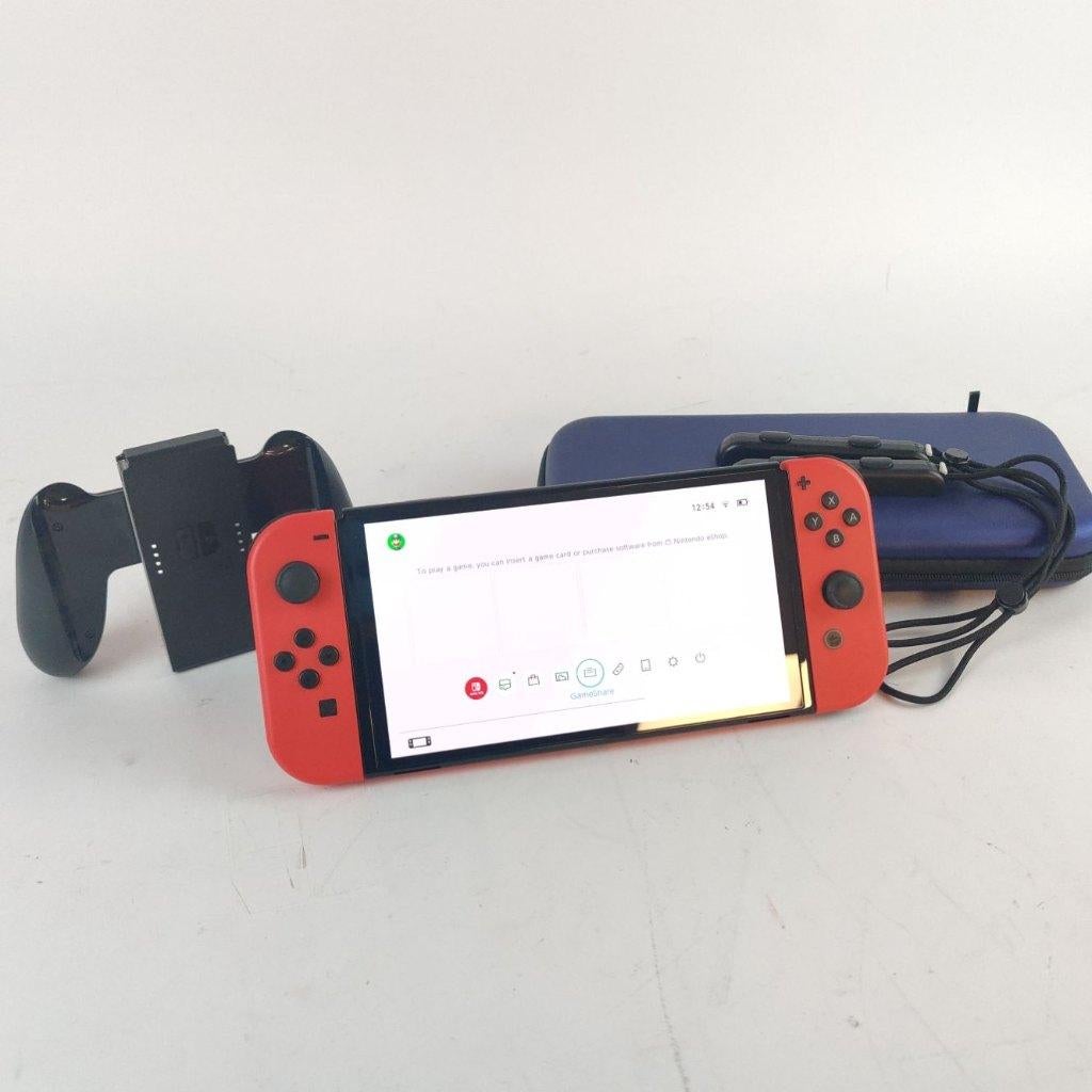 Nintendo Switch OLED Mario Compleet Zonder Doos, Overige genres, 1 speler, Ophalen of Verzenden, Zo goed als nieuw