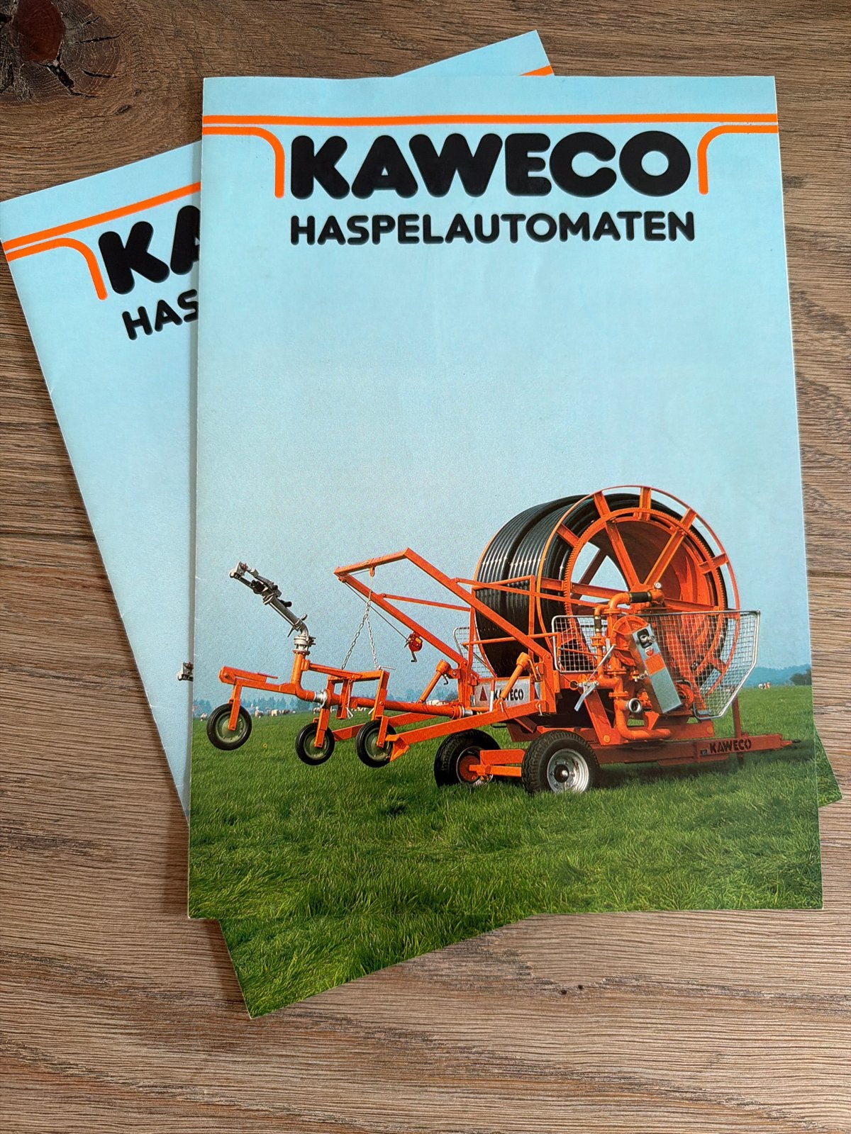 2x Kaweco Haspelautomaten folder + neerslagtabel/materialenl, Ophalen of Verzenden, Gelezen, Folder