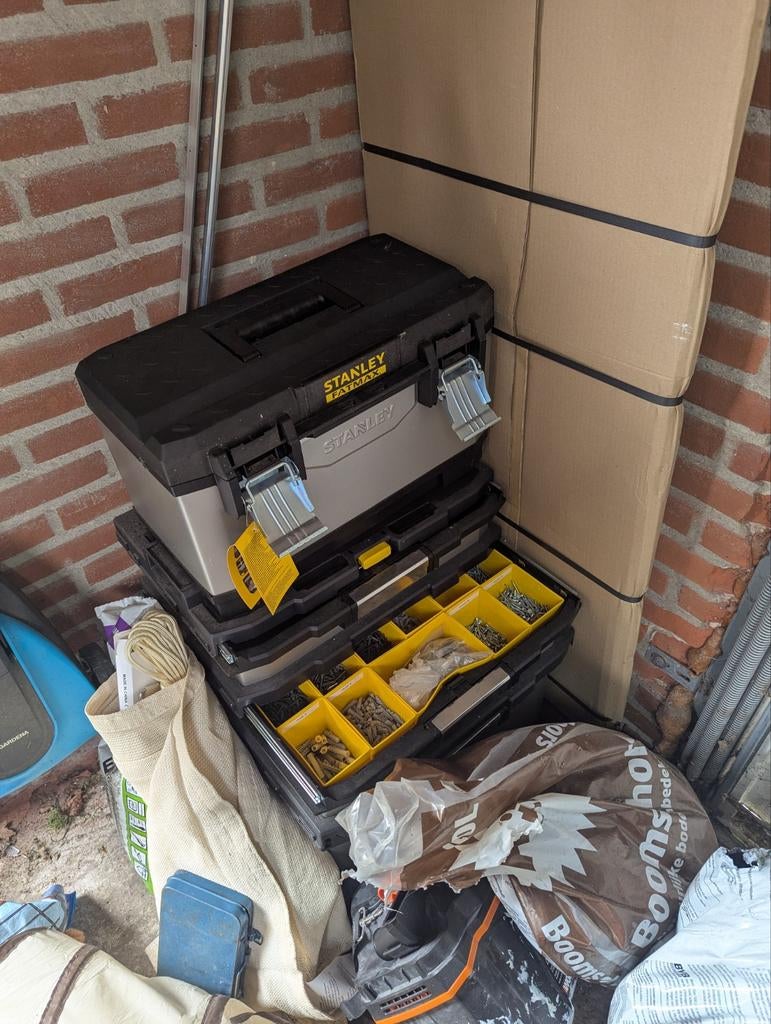 Stanley FatMax Gereedschapskist met schroeven, Ophalen, Gebruikt
