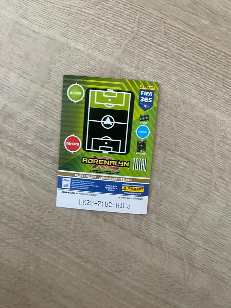 Dusan Tadic Limited Edition FIFA 365 Adrenalyn XL Kaart, Ophalen of Verzenden, Zo goed als nieuw, Ajax, Spelerskaart