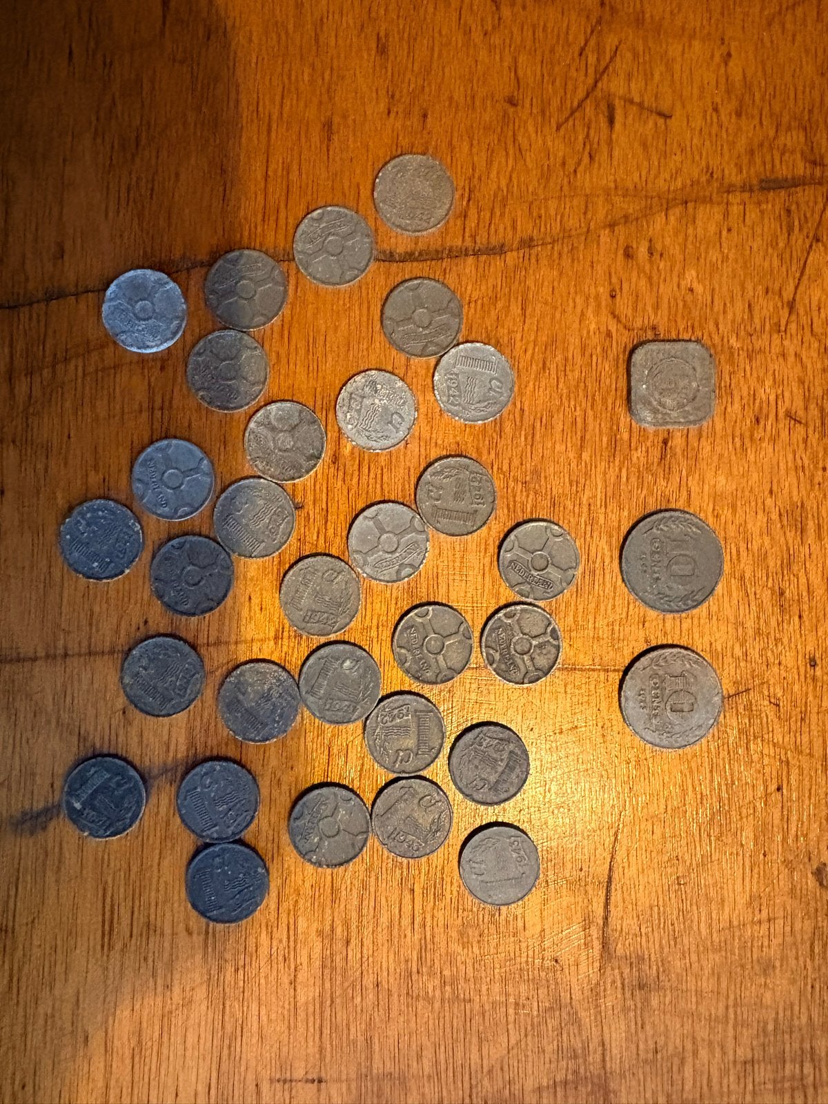 Set Oorlogsmunten Nederland 1941-1943 (1, 5, 10 cent), Postzegels en Munten, Munten | Nederland, Ophalen, Koningin Wilhelmina
