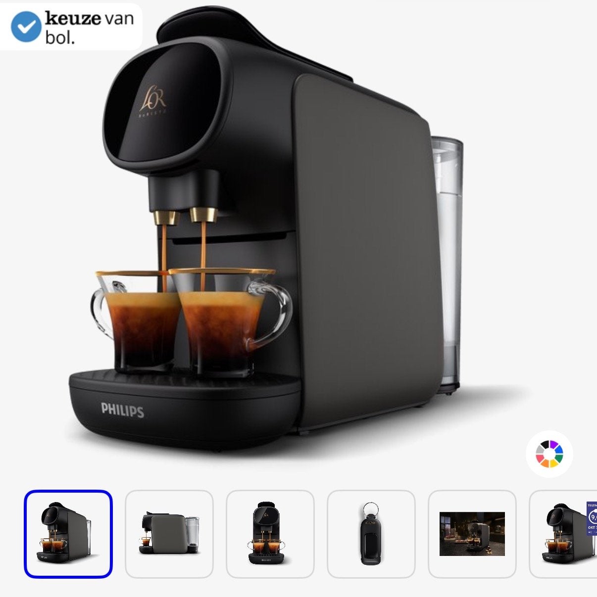 Zwarte L'OR Barista koffiemachine - Zo goed als nieuw, Ophalen of Verzenden, Zo goed als nieuw, Koffiemachine, Koffiepads en cups
