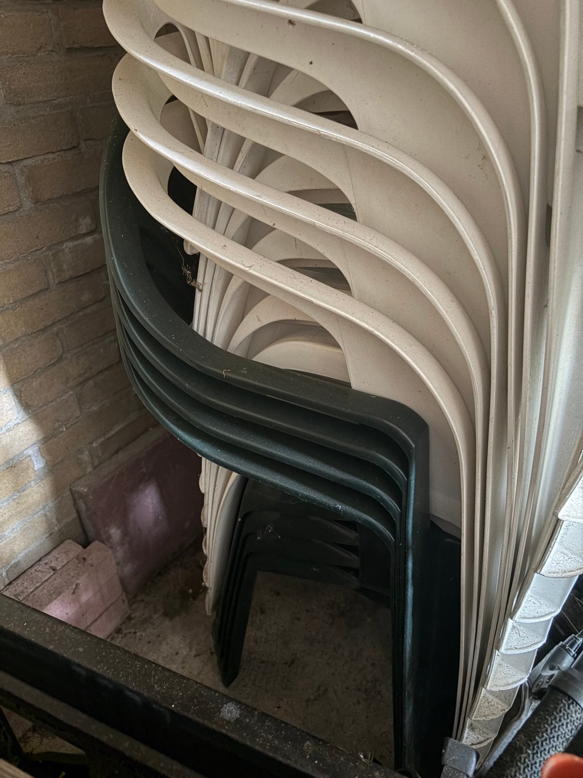 Hartman Bistro Tuinstoelen - Stapelbaar, Kunststof, Tuin en Terras, Tuinstoelen, Ophalen, Gebruikt, Kunststof, Stapelbaar
