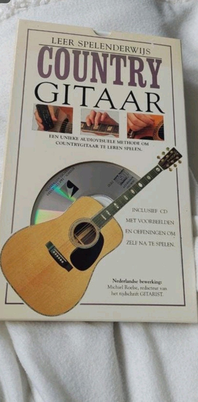 LESBOEK INCL CD VOOR COUNTRY GITAAR LEREN SPELEN, Gitaar, Overige genres, Les of Cursus, Ophalen of Verzenden