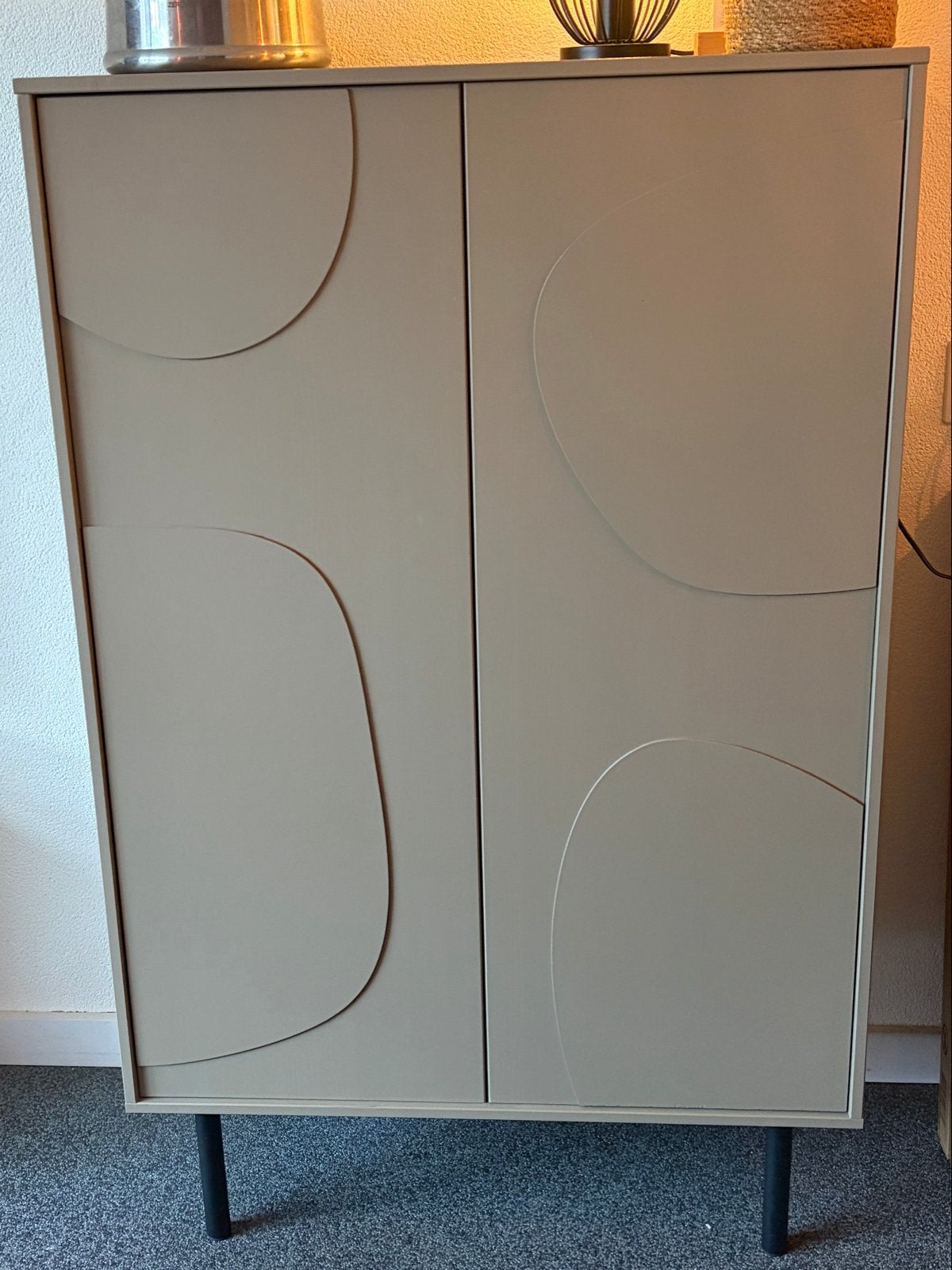 WOOOD Cadiz Opbergkast - Grenen - Mud - 135x85x40, Ophalen, Zo goed als nieuw