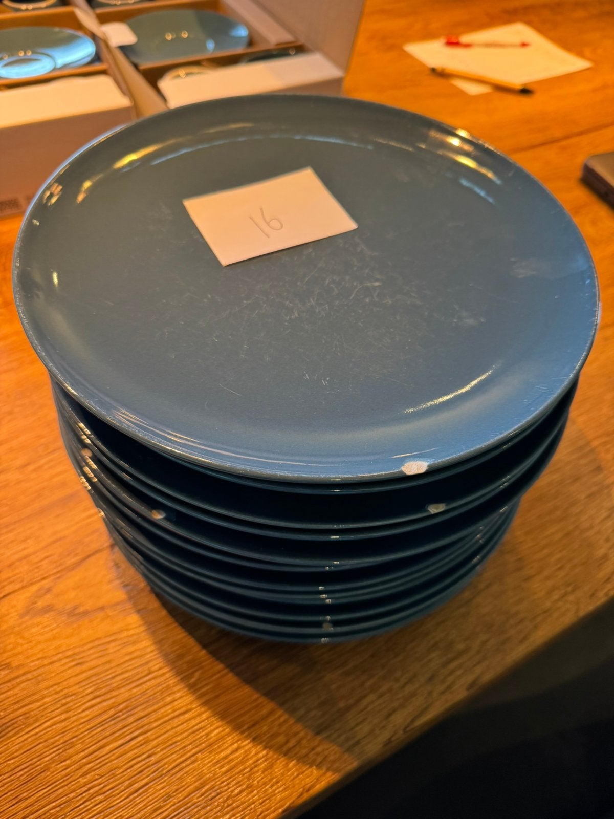 Servies ikea blauw, Gebruikt, IKEA, Ophalen of Verzenden, Overige stijlen