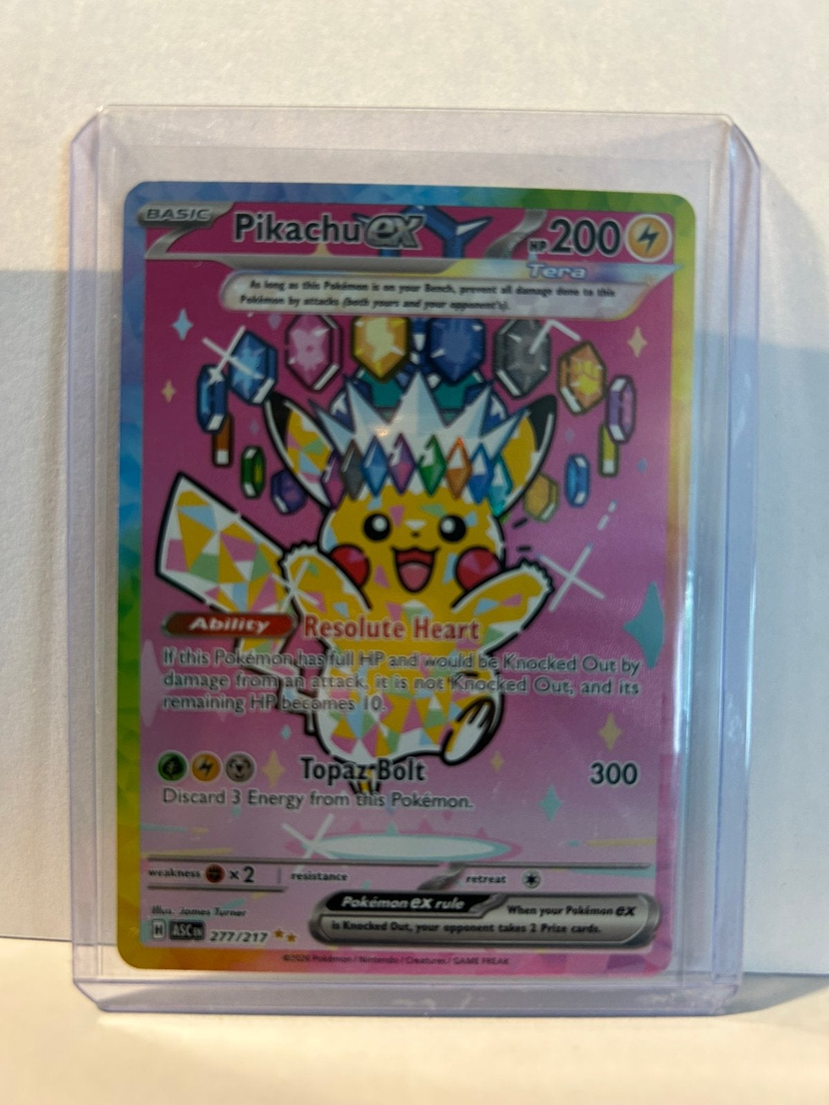 Rainbow pikachu ASC 277/217 near mint!, Ophalen of Verzenden, Zo goed als nieuw