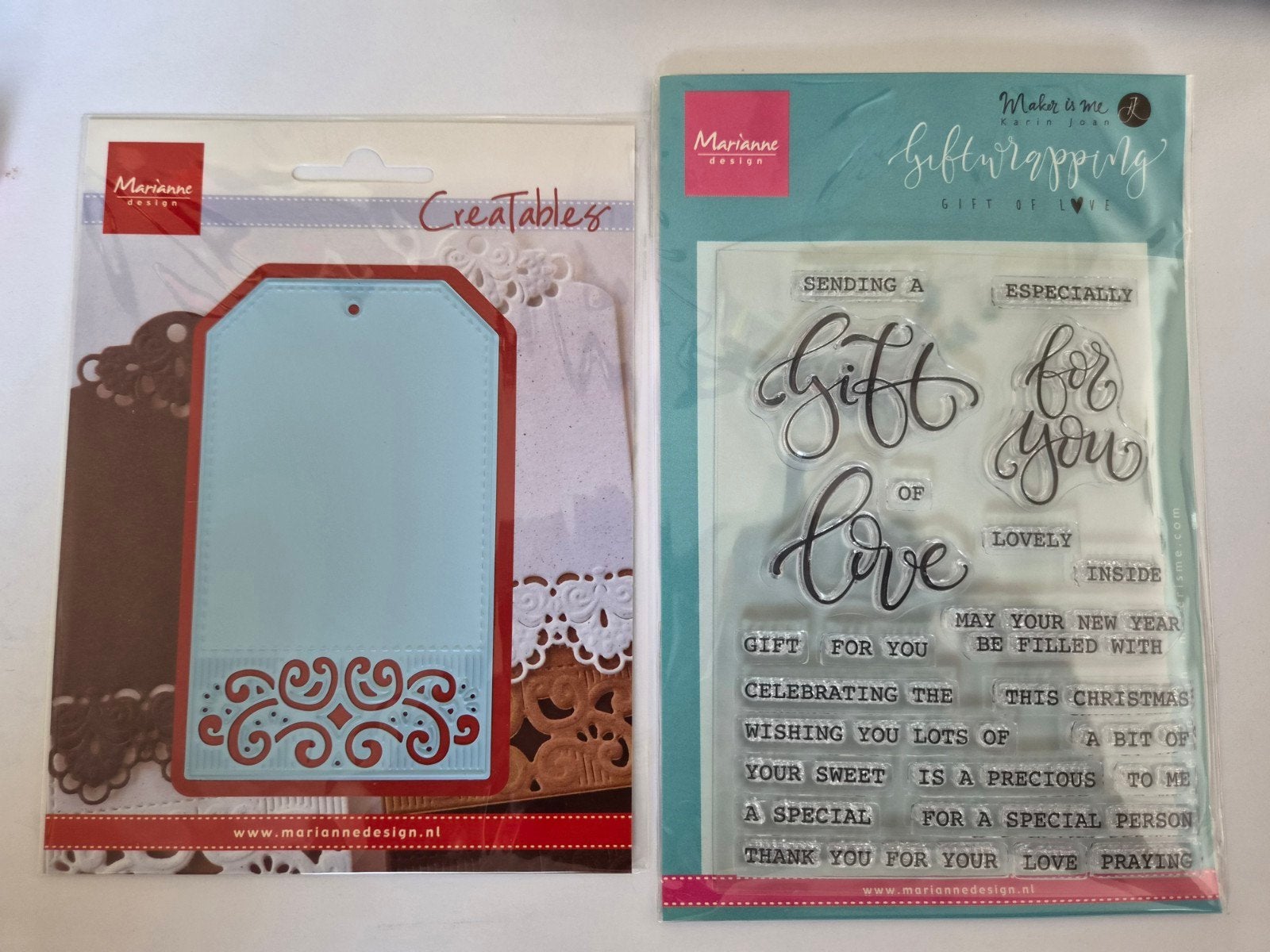 Marianne Design, snijmallen en stempelset, Verzenden, Nieuw, Clearstamp