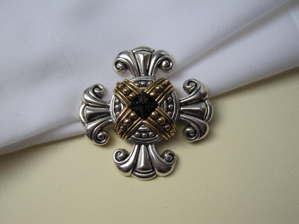 Broche Keltisch kruis, Verzenden, Zo goed als nieuw, Overige kleuren, Overige materialen