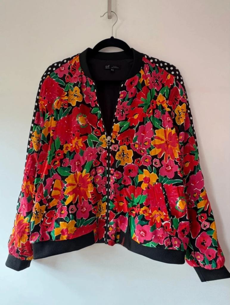 Floral bomber jacket, Maat 38/40 (M), Overige kleuren, Zara, Ophalen of Verzenden