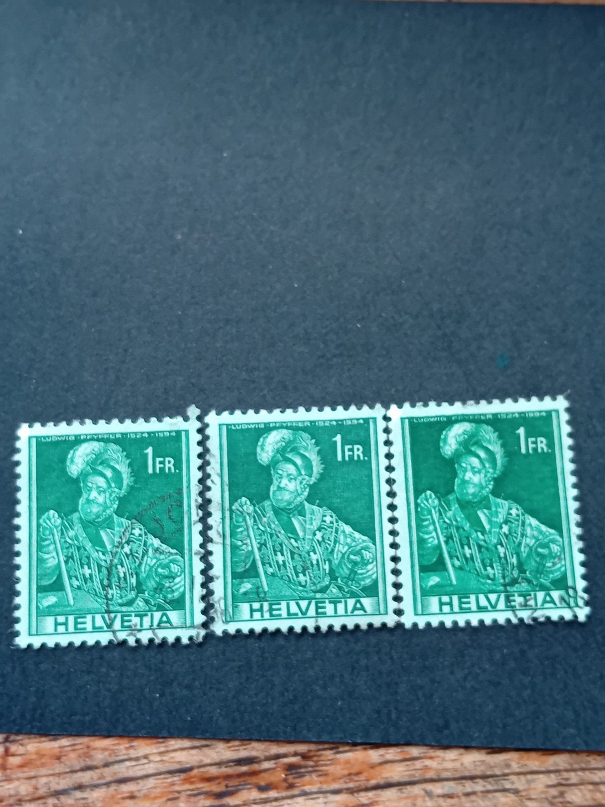 Zwitserse postzegels Helvetia 1FR Ludwig Pfyffer, Ophalen of Verzenden, Overige landen
