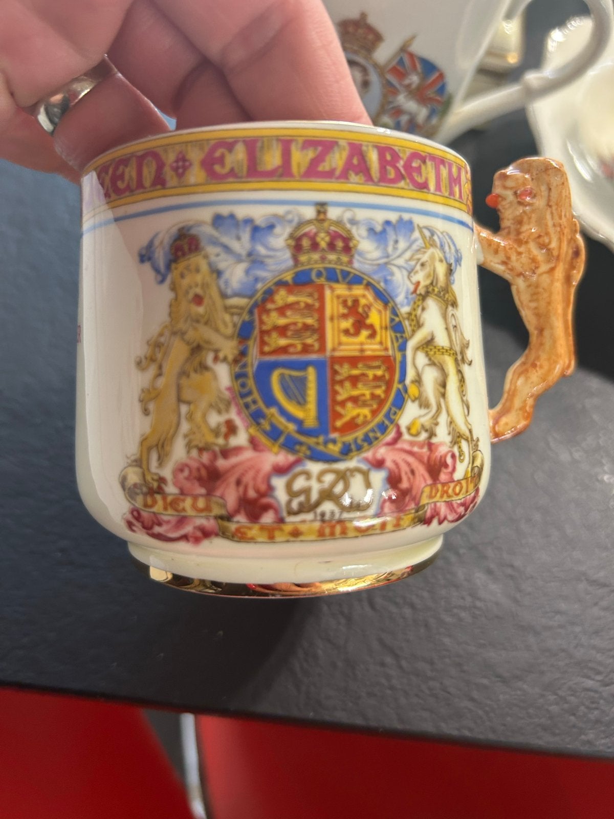 Paragon China Kroningsbeker 1937 - George VI & Elizabeth, Ophalen of Verzenden