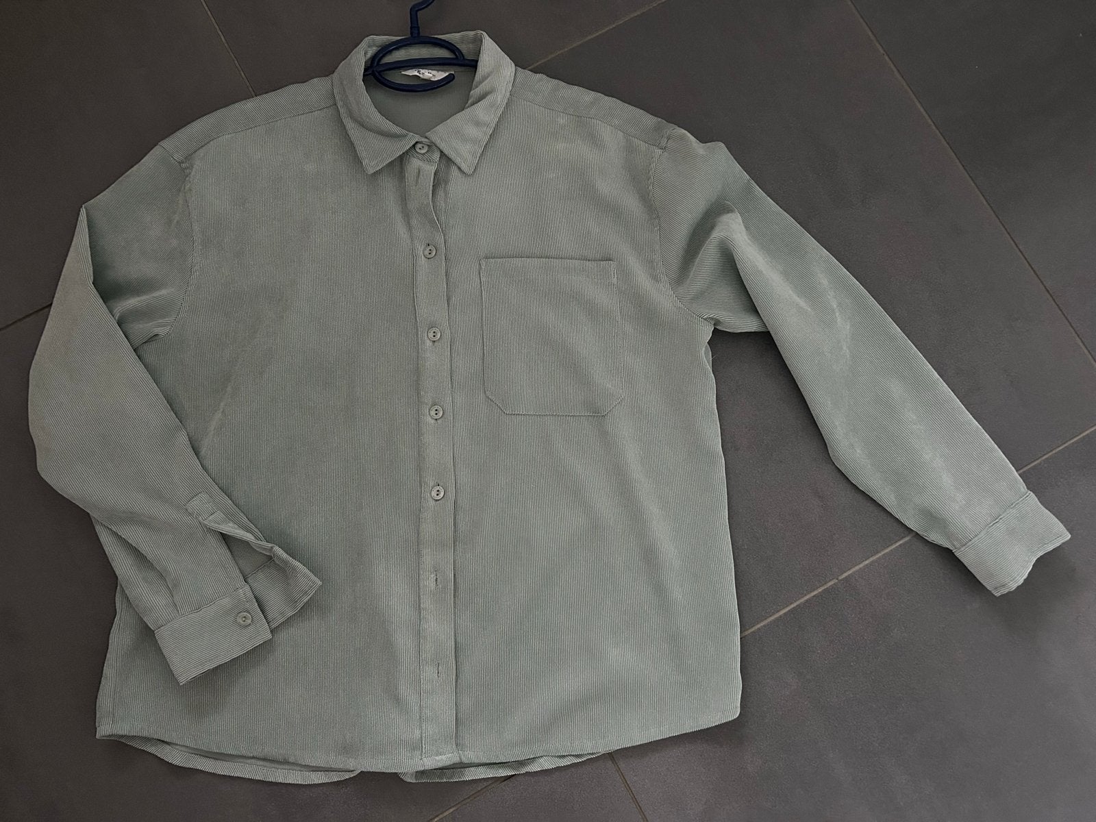 Bien bleu Corduroy blouse Maat L, Ophalen of Verzenden, Zo goed als nieuw, Maat 42/44 (L), Groen